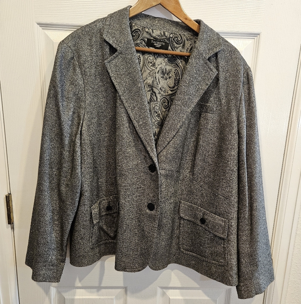 Women's Gray Talbots Blazer Size 22W
